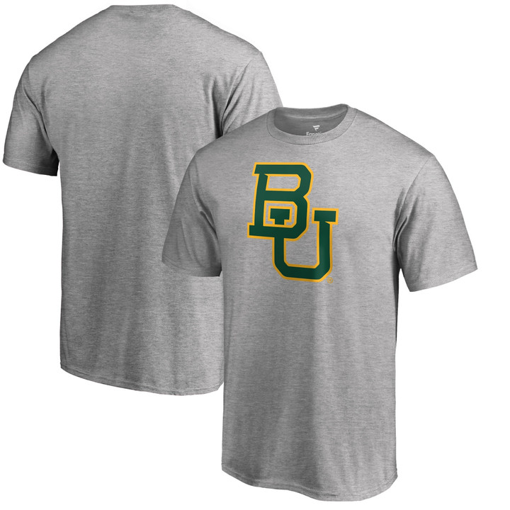 Men's Fanatics Branded Ash Baylor Bears Primary Team Logo T-Shirt