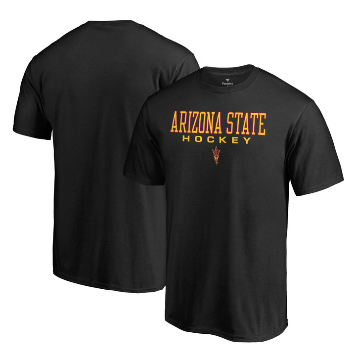 Men's Fanatics Branded Black Arizona State Sun Devils True Sport Hockey T-Shirt