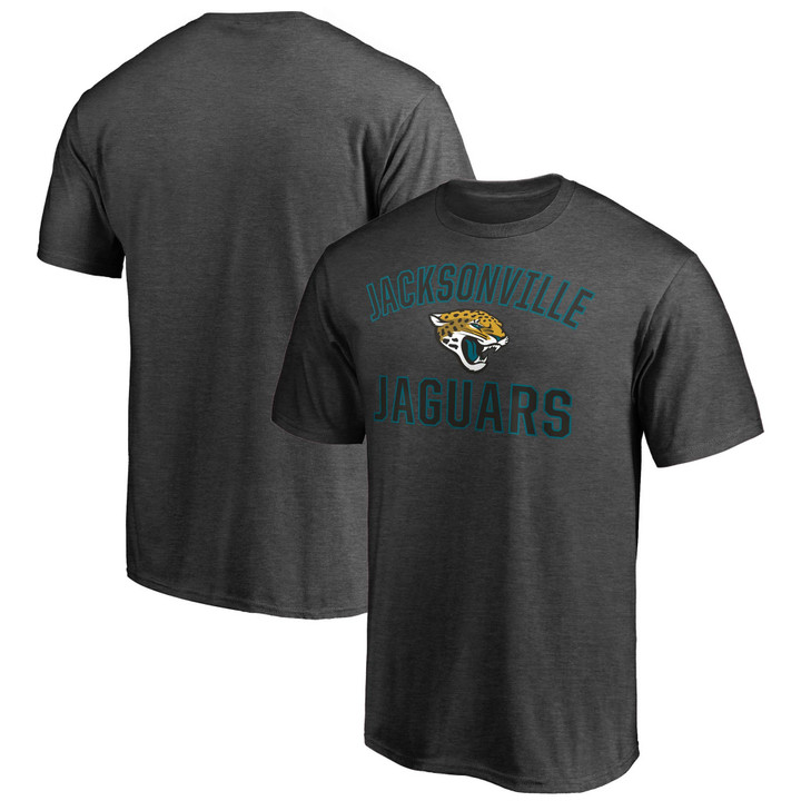 Men's Fanatics Branded Heathered Charcoal Jacksonville Jaguars Victory Arch T-Shirt