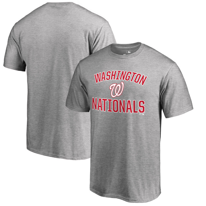 Men's Ash Washington Nationals Victory Arch T-Shirt