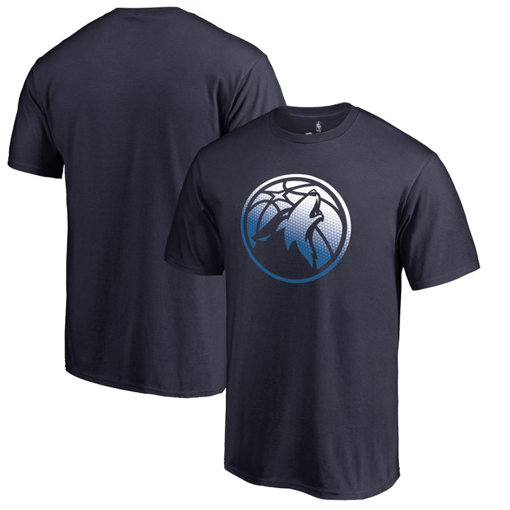 Men's Fanatics Branded Navy Minnesota Timberwolves Gradient Logo T-Shirt
