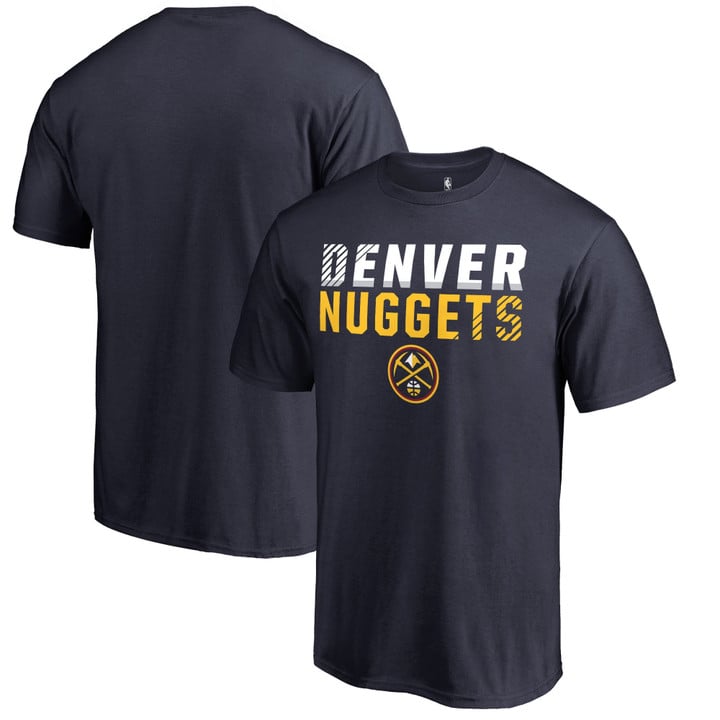 Men's Fanatics Branded Navy Denver Nuggets Fade Out T-Shirt
