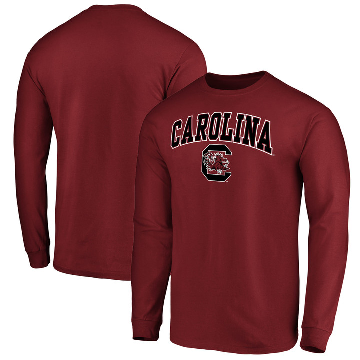 Men's Fanatics Branded Garnet South Carolina Gamecocks Campus Logo Long Sleeve T-Shirt