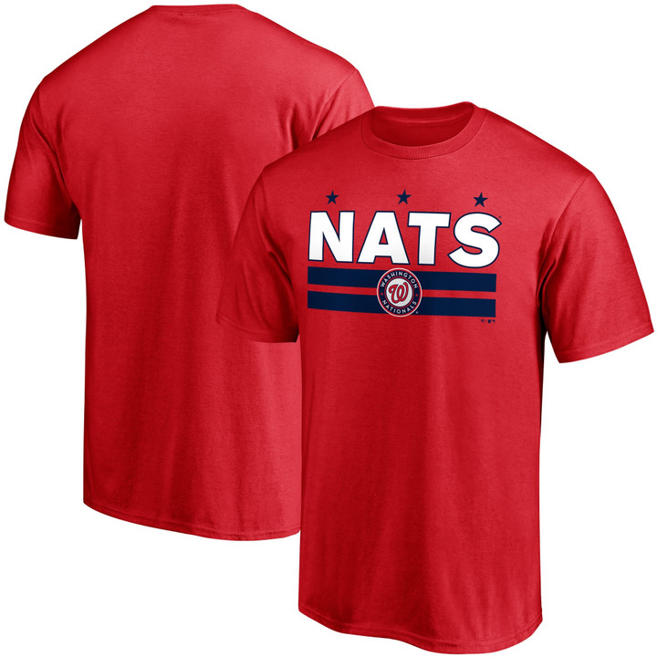 Men's Fanatics Branded Red Washington Nationals Nats Flag Hometown Collection T-Shirt