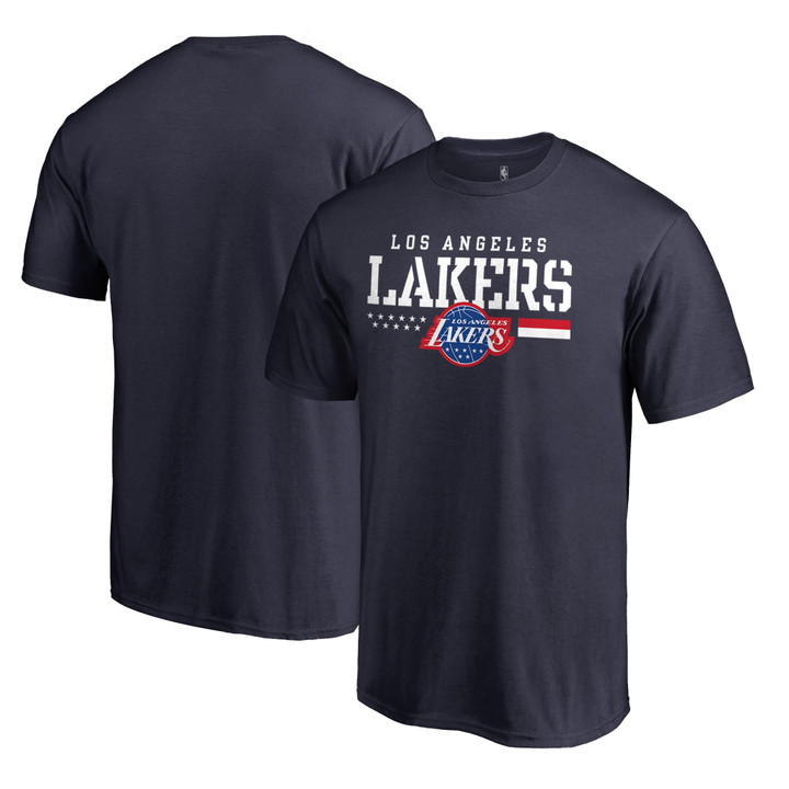 Men's Fanatics Branded Navy Los Angeles Lakers Hoops For Troops T-Shirt