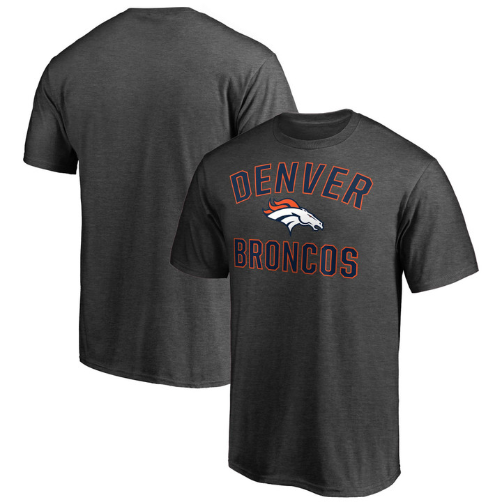Men's Fanatics Branded Heathered Charcoal Denver Broncos Victory Arch T-Shirt
