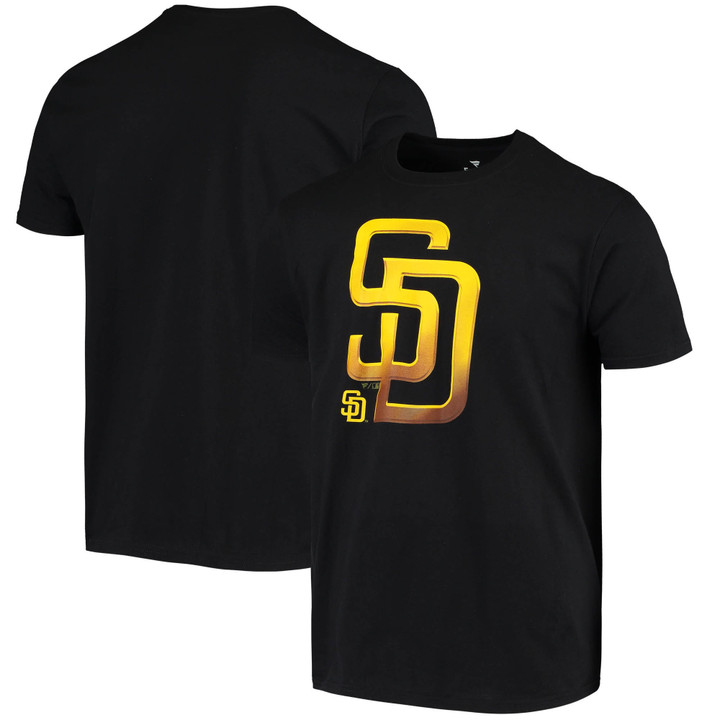 Men's Fanatics Branded Black San Diego Padres Midnight Mascot Team Logo T-Shirt