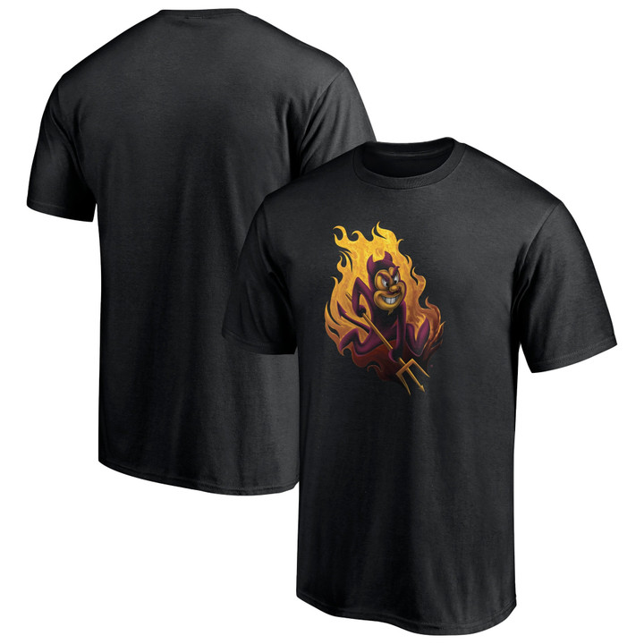 Men's Fanatics Branded Black Arizona State Sun Devils Team Midnight Mascot T-Shirt