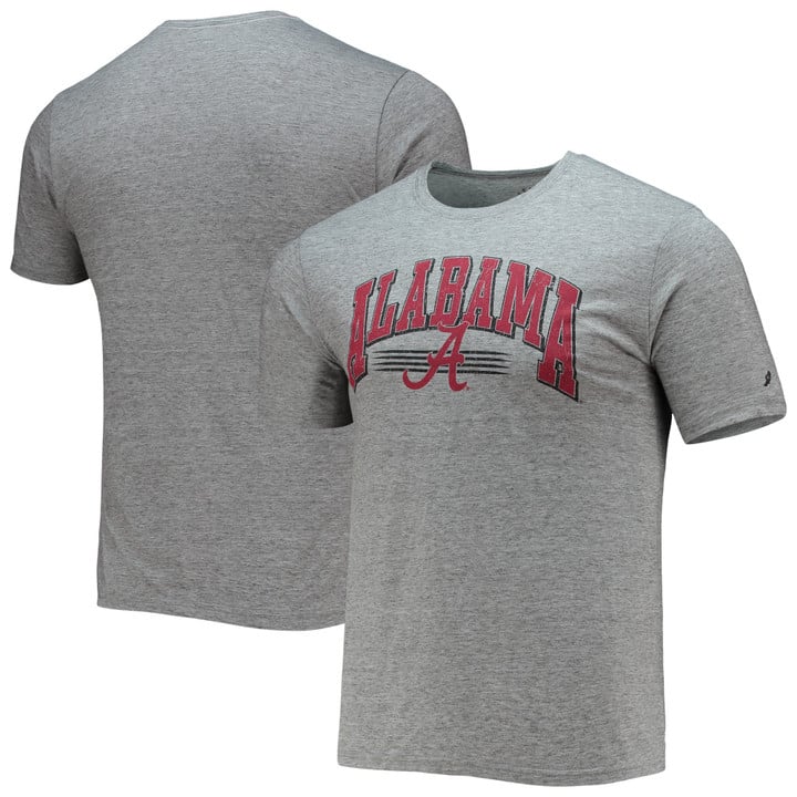 Men's League Collegiate Wear Heathered Gray Alabama Crimson Tide Upperclassman Reclaim Recycled Jersey T-Shirt