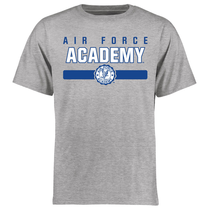 Men's Ash Air Force Falcons Air Force Academy Team Strong T-Shirt