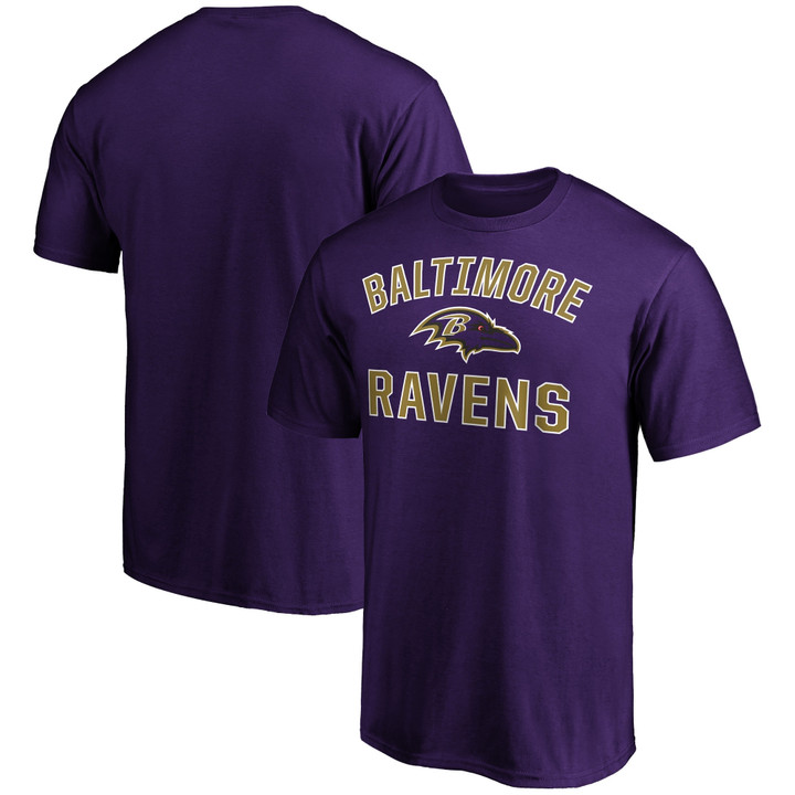 Men's Fanatics Branded Purple Baltimore Ravens Victory Arch T-Shirt