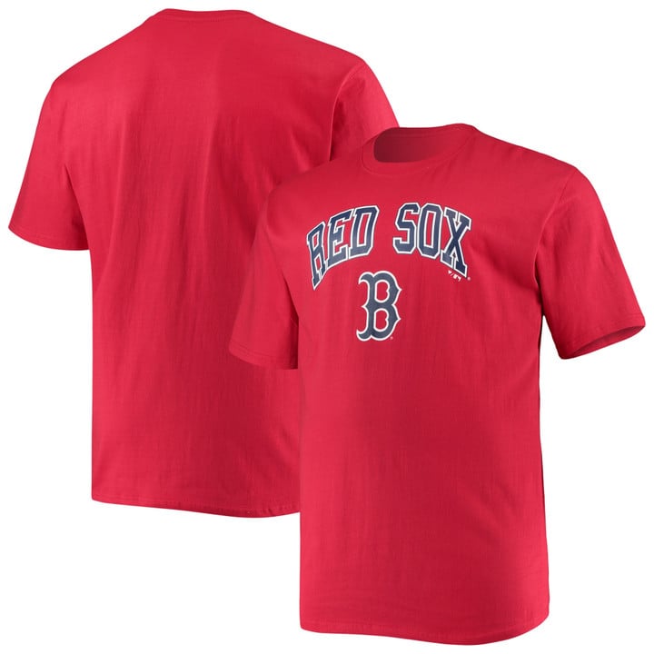Men's Fanatics Branded Red Boston Red Sox Big & Tall Secondary T-Shirt