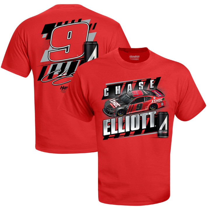 Men's Hendrick Motorsports Team Collection Red Chase Elliott Adrenaline Shoc Graphic 2-Spot T-Shirt