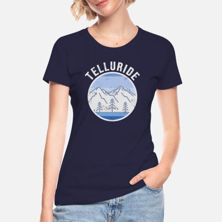 Women's 50/50 T-Shirt Retro City of Telluride