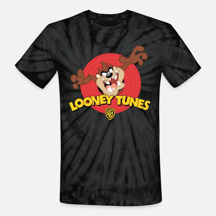 Unisex Tie Dye T-Shirt Looney Tunes Tasmanian Devil