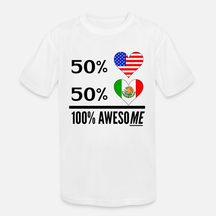 Kids' Sport T-Shirt Half American Half Mexican 100% Awesome