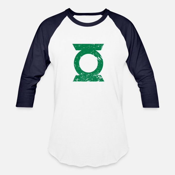Unisex Baseball T-Shirt Justice League Green Lantern Logo Vintage
