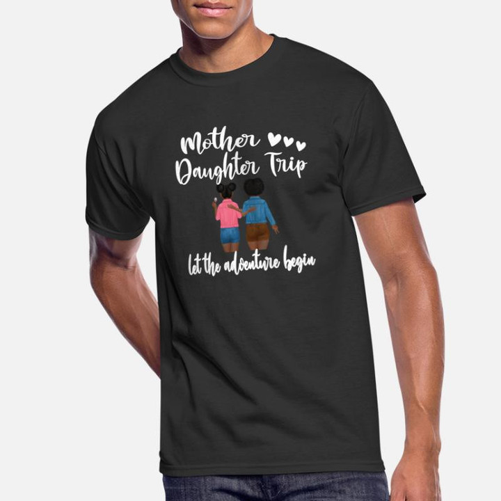 Men's 50/50 T-Shirt Black Mother Daughter Trip Vacation Travel Vacay