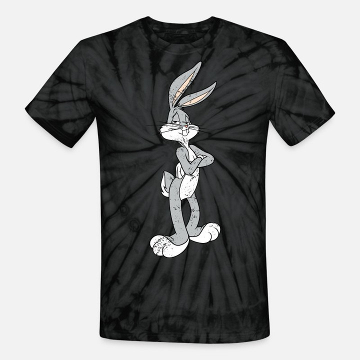 Unisex Tie Dye T-Shirt Looney Tunes Bugs Bunny Vintage