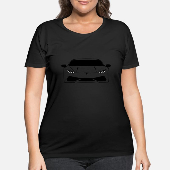 Women's Plus Size T-Shirt Lambo Huracan Supercar