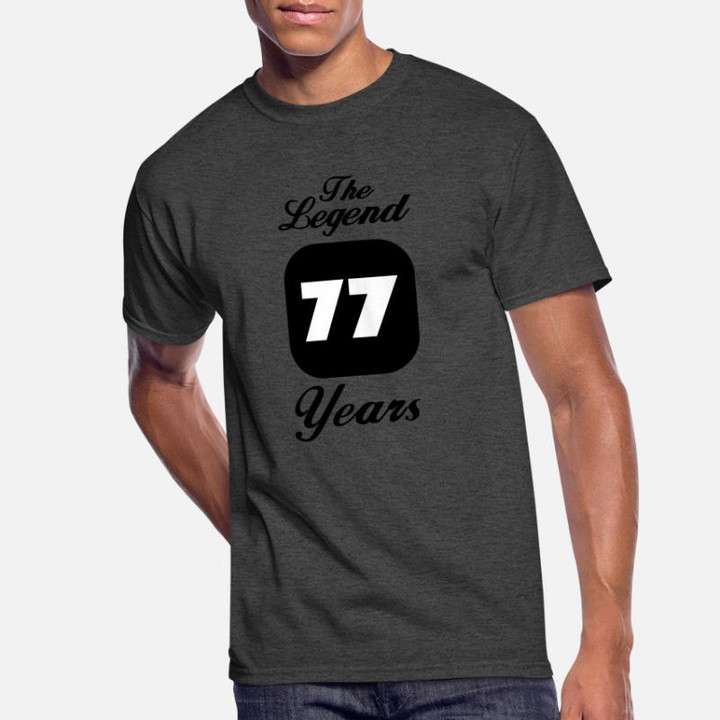 Men's 50/50 T-Shirt 77 seventy-seventh birthday: The Legend 77 Years.