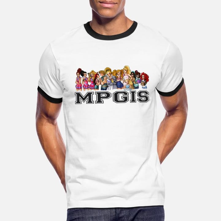Men's Ringer T-Shirt Most Popular Girls MPGIS Long Sleeve Shirts