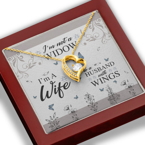 Miss My Other Half Forever Love Necklace Gift Box With Message Card