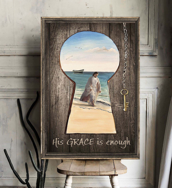 Jesus - His grace is enough Canvas