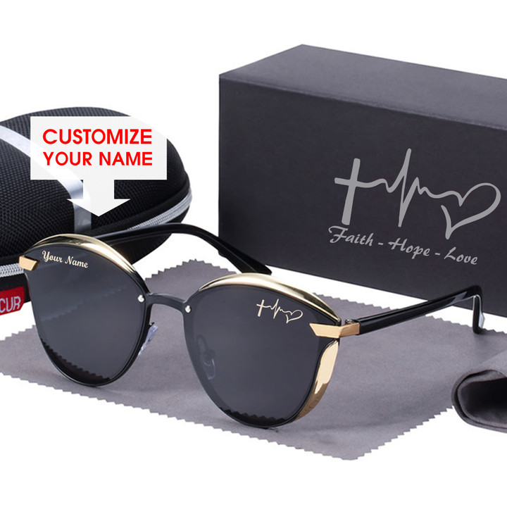 Customize Faith Hope Love Women’s Polarized Glasses