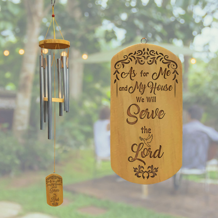 Miracle Worker Lyrical Wooden Windchime