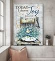 Jesus and butterflies - Today I choose Joy Canvas
