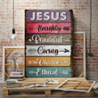 Jesus - Almighty, beautiful, caring, devoted, ethical Canvas
