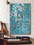 Jesus - Humming bird and be still and know that I am God Canvas