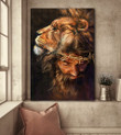 Jesus - The lion of Judah 3 Canvas