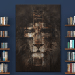 Lion and cross - The perfect combination Canvas