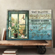 Hummingbird by the window - God is my way maker Canvas