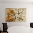 Jesus - Give it to God and go to sleep Canvas