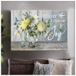 Hummingbird and daisy - Today I choose joy Canvas