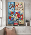 Jesus - God bless America, Humming bird 1 Canvas