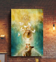 Jesus - The lambs coming to Him Canvas