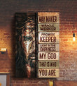 My God, way maker, promise keeper, light in the darkness Canvas