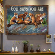 Jesus and Fox- God says you are Canvas