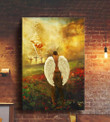 Jesus and husband in heaven- To the beautiful world Canvas