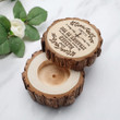 Personalized Rustic Wooden Ring Box