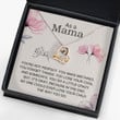 As A Mama Love Dancing Necklace Gift Box With Message Card