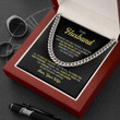 To My Husband 03 Cuban Link Chain With Message Card And Box
