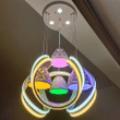Multi Colors Music Note Ceiling Lamp Chandelier