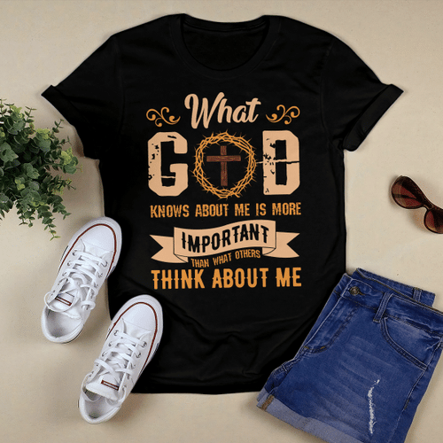 What God Knows 2 (Jesus -  Christ - Christians Shirts, Hoodies, Totes, Handbags, Mugs, Cups)