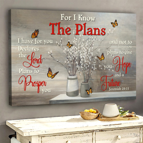 For I Have Plans Willow Peace Canvas
