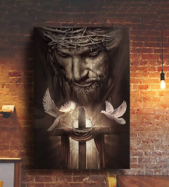 Jesus - Beautiful doves Canvas